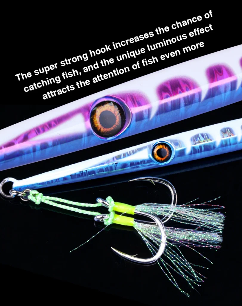 FJORD 100g 150g 200g Metal Jig With Glow UV Hook Fishing Lure Jig Fishing Spinning Sea Sparks River Saltwater Fishing Supplies